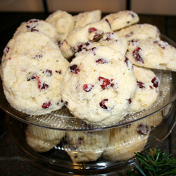 Cranberry Orange Cookie Platter