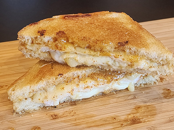 Turkey and Brie grilled cheese